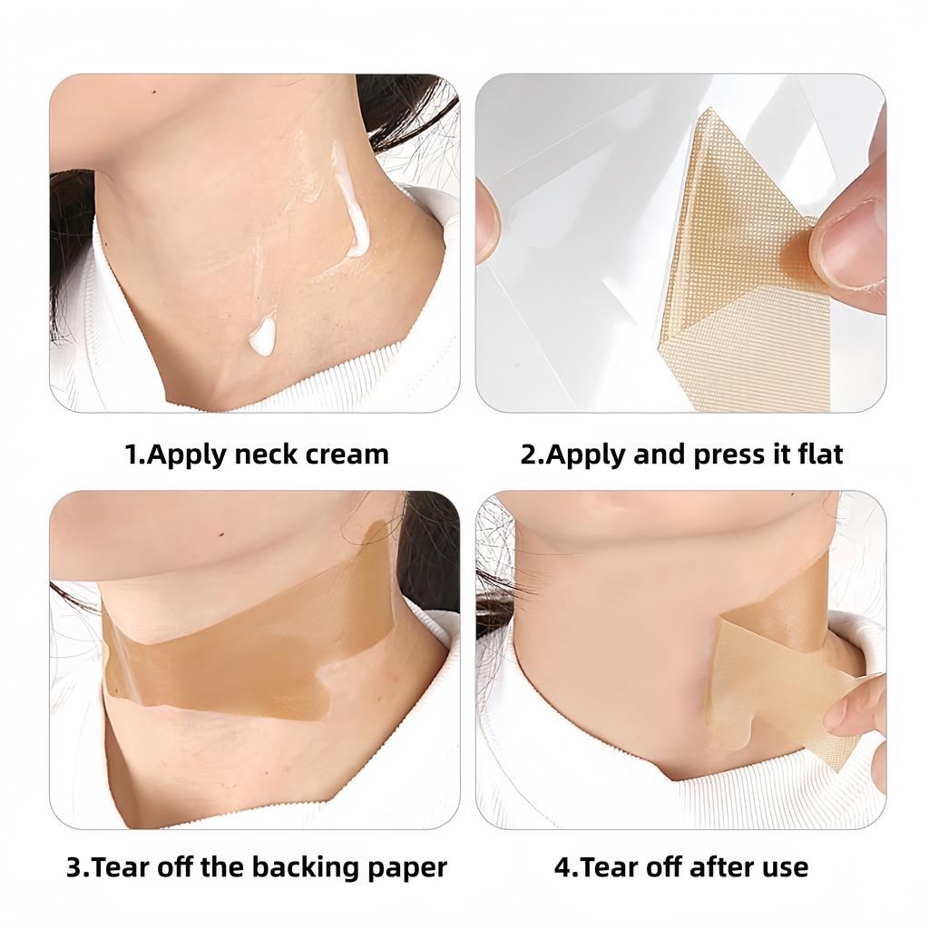 5/10pcs Neck Wrinkle Patches Ultra-Thin High Elastic Neck Lifting Strips Instant Neck Firm Tape Pulling Loose Skin Improve Fine Lines