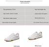 Genuine Leather White Women's Shoes 2025 - New Style, All-Match, Basic Flat Spring Student Sneakers