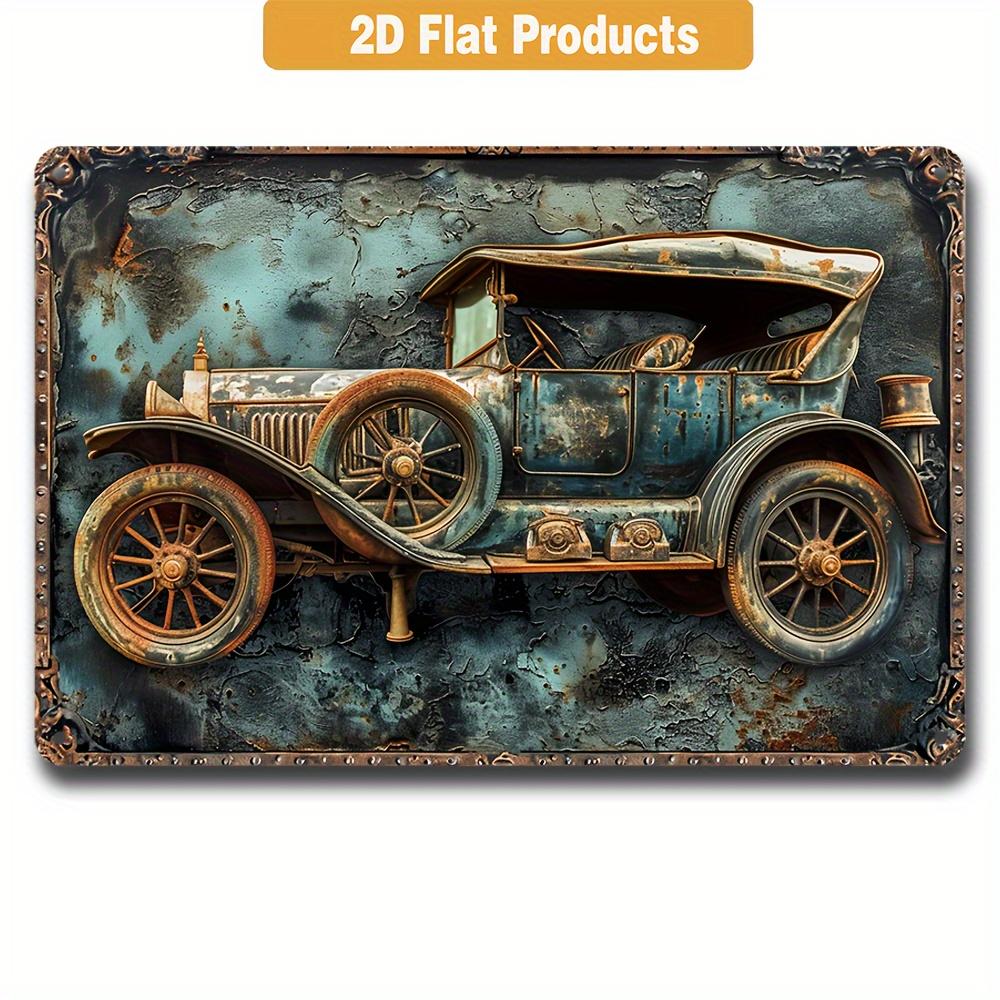 FJ Vintage Decor Metal Tin Signs 2D Flat Printing Retro Posters Room Decoration Home Bar Pub Club Wall Art Decor