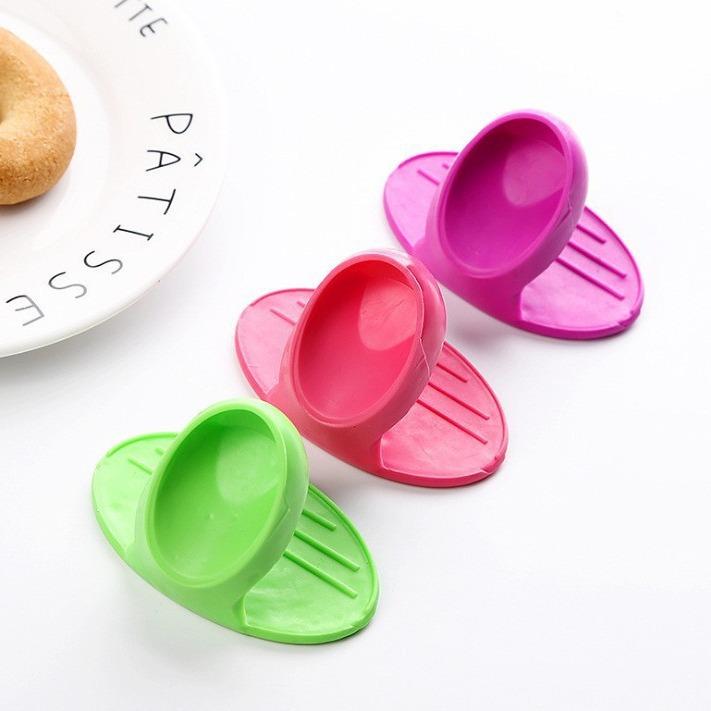 Microwave Oven Mitts Silicone Holder for Kitchen Convenient Insulated Glove Finger Nonslip Clips