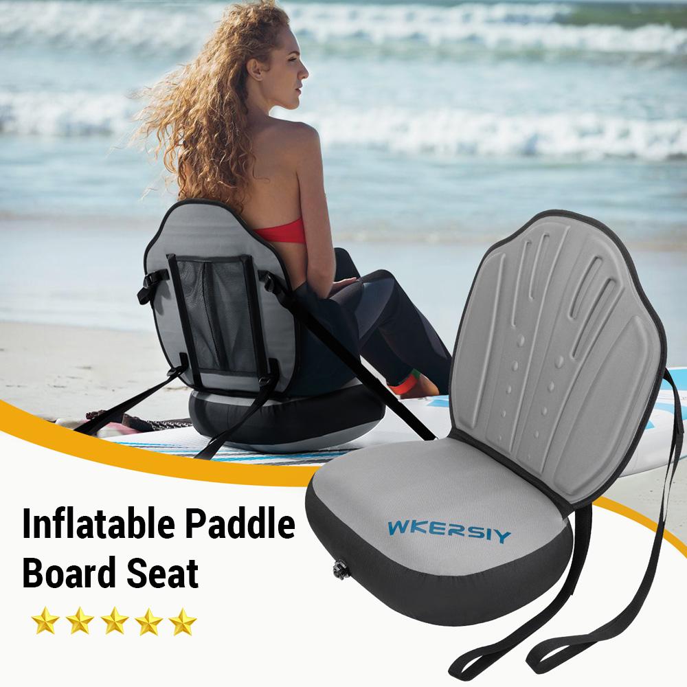 Sedile per kayak staccabile con supporto per la schiena Sedile regolabile per paddle gonfiabile per kayak