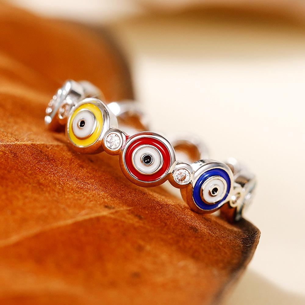 

Simple And Cute Colored Button Epoxy Ring, Personalized Versatile Wreath Index Finger Ring, Sweet Student Jewelry 10