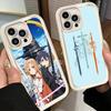 Phone Case for iPhone 17 Air 16E 15 16 Pro Max Sword Art Online Anime Cover 14 Plus 13 12 Mini Soft Shell Silicone Fundas
