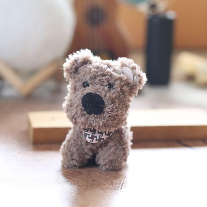 West Miniature Highland Dog Plush Keychain Bag Pendant Pp Cotton Toys Plush