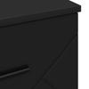 Nightstand with Drawers Black 38 x 38 x 66 cm Engineered Wood