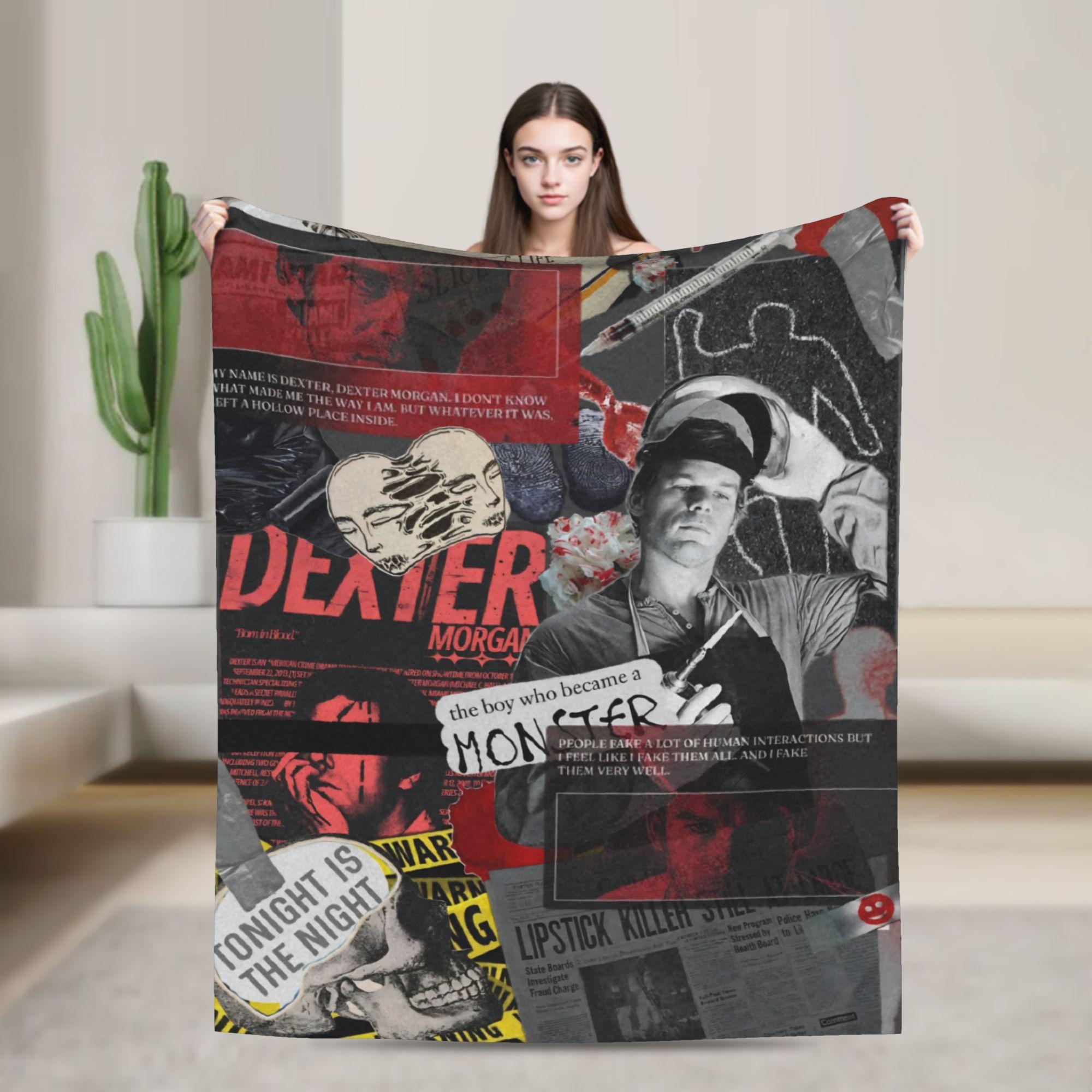 

Dexter Morgan Bay Harbor Butcher Blanket TV Show Flannel Throw Blankets Bedding Couch Decoration Thin Bedspreads Multifunction 75x90cm