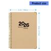 2026 Weekly Monthly Planner Twin Coil Binding Academic Planner 12 Month From Jan.2026-Dec.2026 for Daily Scheduling
