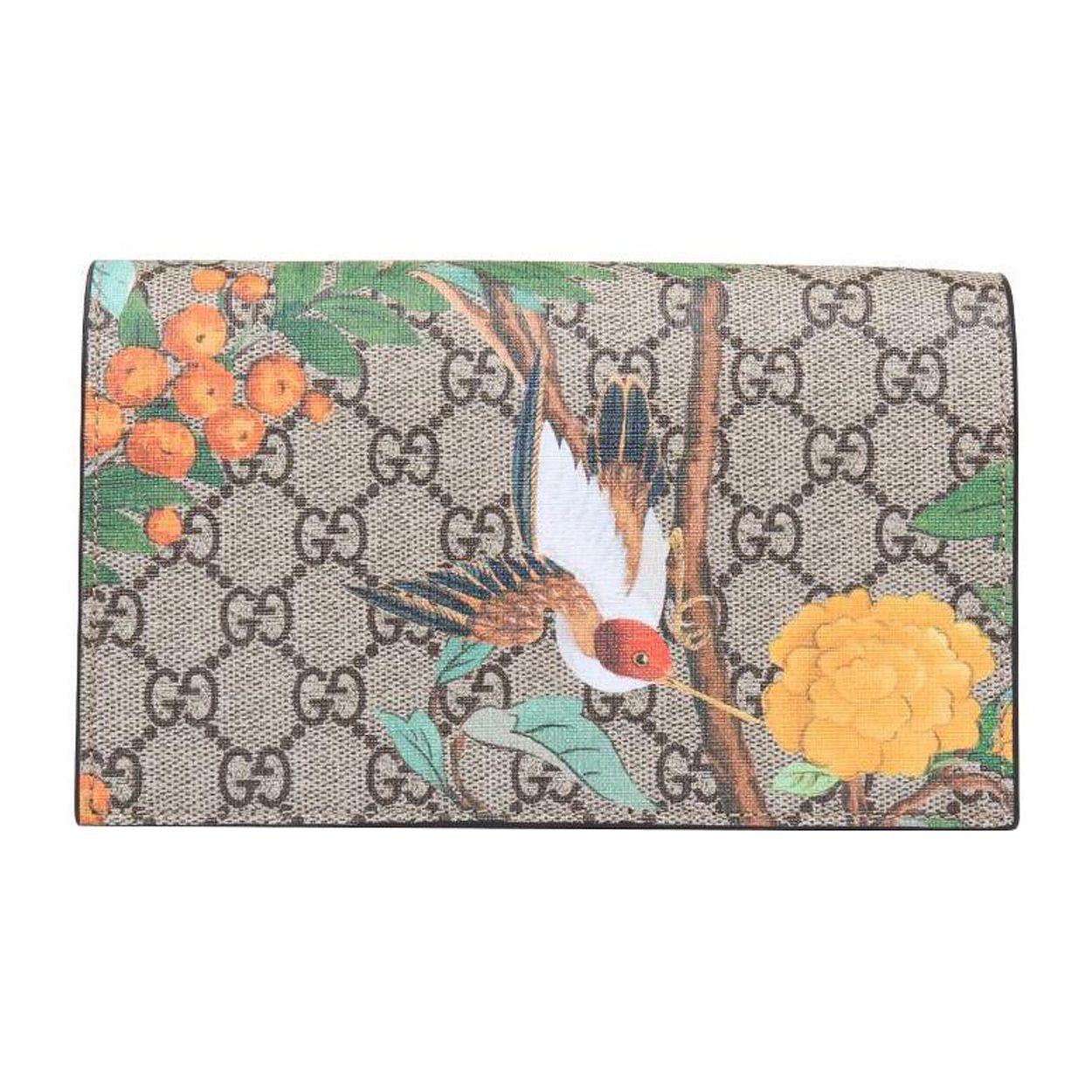 

Gucci Vintage Logo Floral Bird Pattern Canvas And Leather Chain Shoulder Bag Women shoulder bag Ebony 424891-K0I2G-8691 Basic Set (Bag+Dust Bag)