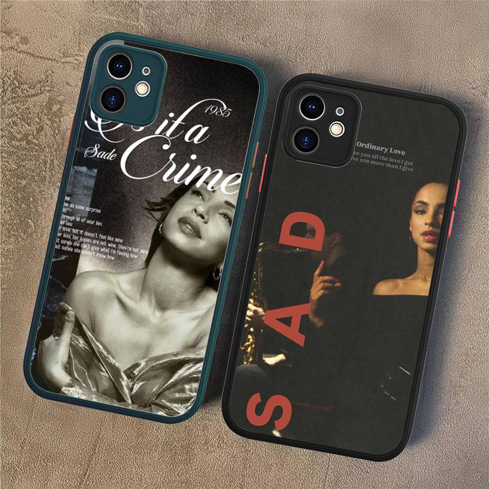 Singer Sade Adu Phone Case For IPhone 13 12 X XS MAX Pro Max 16 15 11 14 Pro Max Shockproof Matte Cover