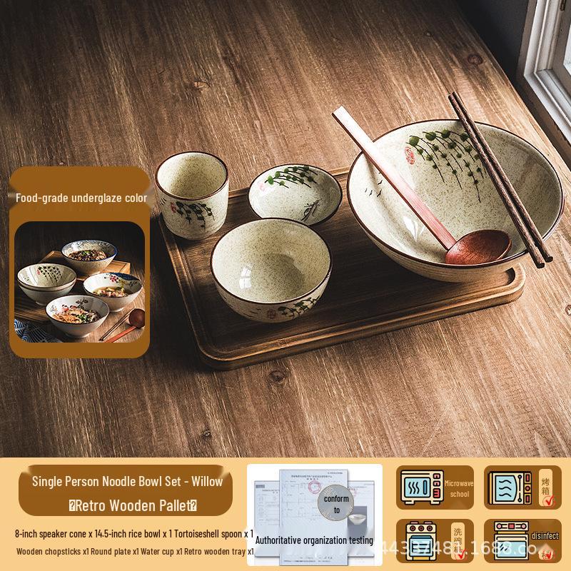 Japanese Ceramic Noodle Bowl - Large Conical Hat Design for Ramen and Soup (2025)