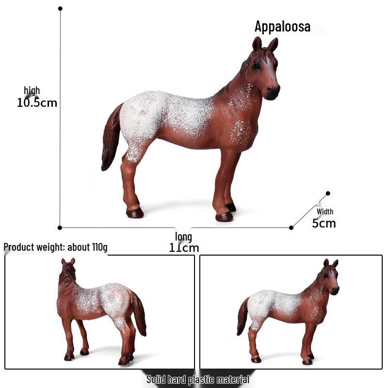 Cross-border Prairie Horse Desktop Ornament: Black & White North American Feral Horse Model