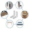 10PCS 90 Degree Angle Corner Brackets Stainless Steel Corner Brace Fastener Wall Brackets Hanger for Shelves,Table,Chair