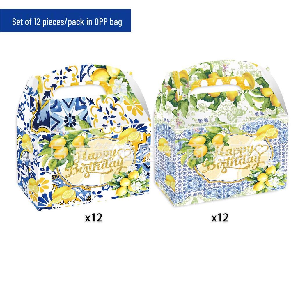 Summer Lemon Bridal Shower & Wedding Disposable Tableware Set: Tablecloth, Napkins, Plates, Decorations