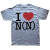 Funny Number (N)Ine I Love Number Nine Graphic T-shirts Men Women's Fashion Casual Tshirt 100% Cotton Loose Oversized T Shirt