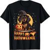 Happy Halloweenie Funny Dachshund Halloween 2024 Wiener Dog T-Shirt