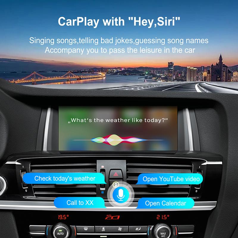 ANYFAR Wireless CarPlay Android AUTO For BMW NBT CIC System For BMW 5 Series F10 F11 2011-2017 NBT CIC Systems Support Phase Airplay