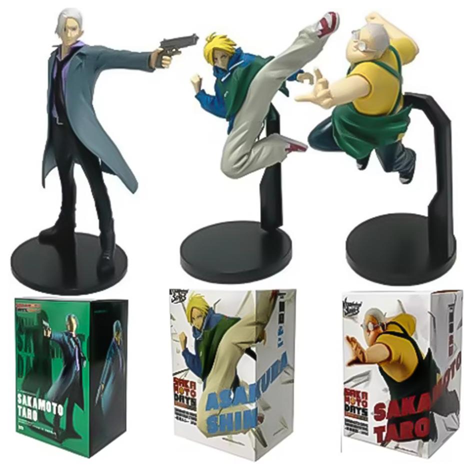 1-3pcs Stock anime figure sakamoto days sakamoto taro Shin Asakura action figure figurine pvc toys for kids collector 21cm Gift