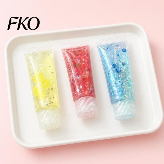 Blueberry Toothpaste Stress Reliever Relief Tube Toy, Strawberry Lemon Clover Pressure Toy Squeeze Anxiety Relieving Clear