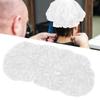 5pcs Shower Caps Waterproof Bath Hats Professional Salon Protection Hair Bath CapsWhite