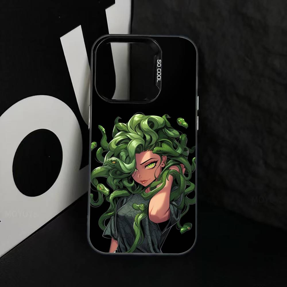 Medusa G-Mythology Phone Case For iPhone 17,16,15,14,13,12,11 Plus,Pro Max,XS,Colorful Silver Phone case Funda Cover