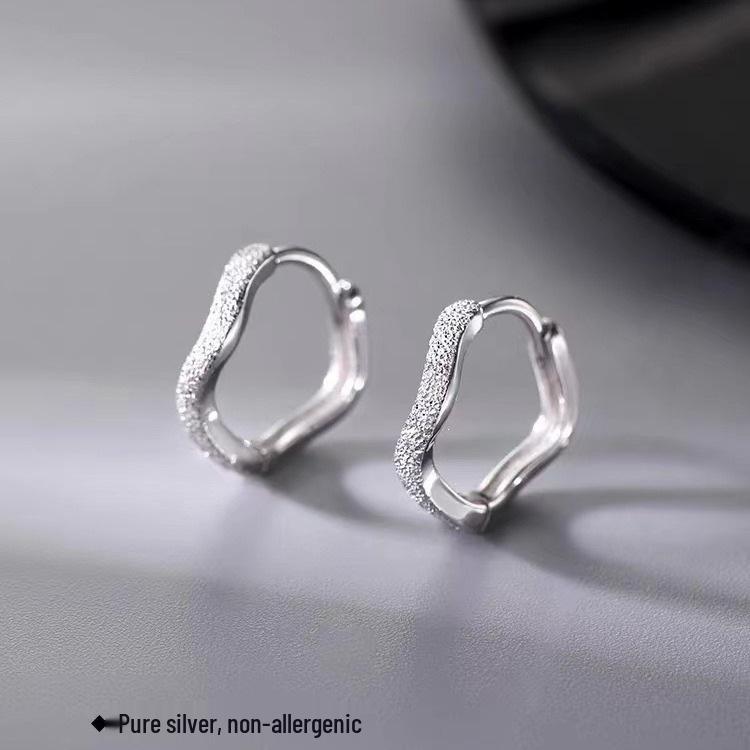 2023 Best-Selling Women's Light Luxury 925 Sterling Silver Circle Stud Earrings