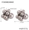 Qiong Yao Shi Jia Classic Pearl Stainless Steel Earrings: Elegant, Versatile Studs for Women