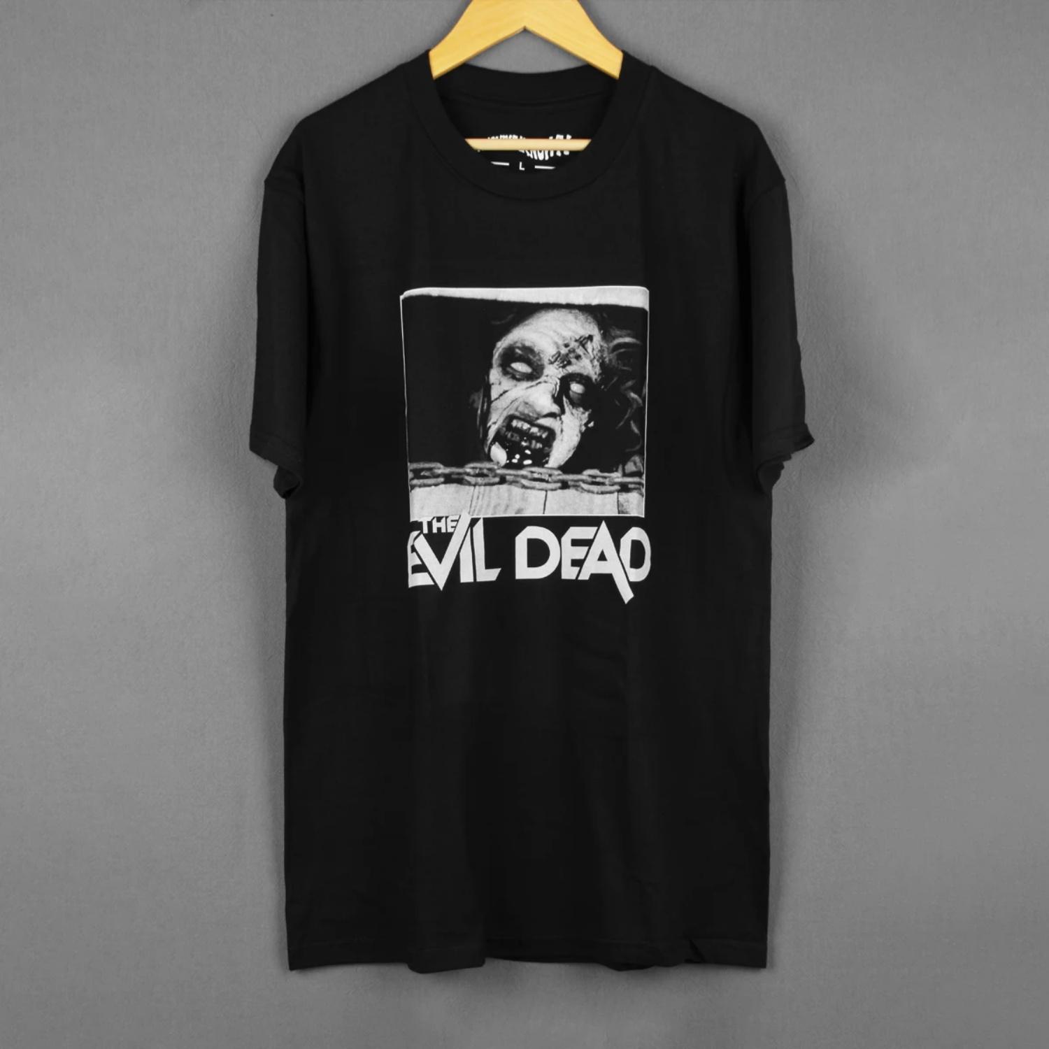 Evil Dead T-Shirt Bruce Campbell Halloween 80s Horror Movie Cotton Clothing Men s Printed Shot Sleeves Printed Shirts S