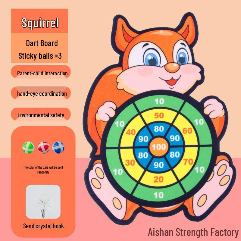 Interactive Parent-Child Throwing Sticky Balls Dartboard for Kids – Educational Indoor Toy Set