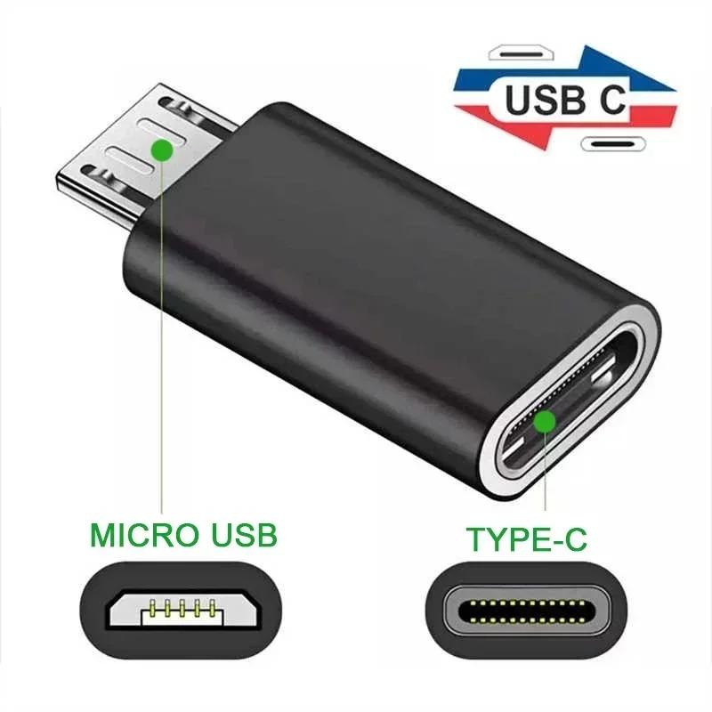 1-10Pcs USB Type C Male To Micro USB Female Adapter Connector For Samsung Xiaomi Phone Converter USB C to Micro Charger Adaptor