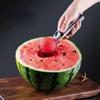 Multifunksjonelle iskremskjeer i rustfritt stål med dobbel bruk frukt vannmelon skje ball øse Husholdnings iskremverktøy