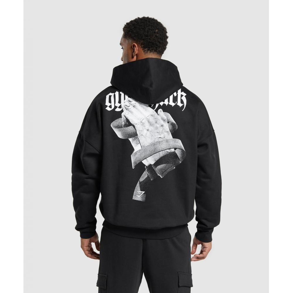 

Толстовка GYMSHARK Prayer Hands черная A1B1A BB2J