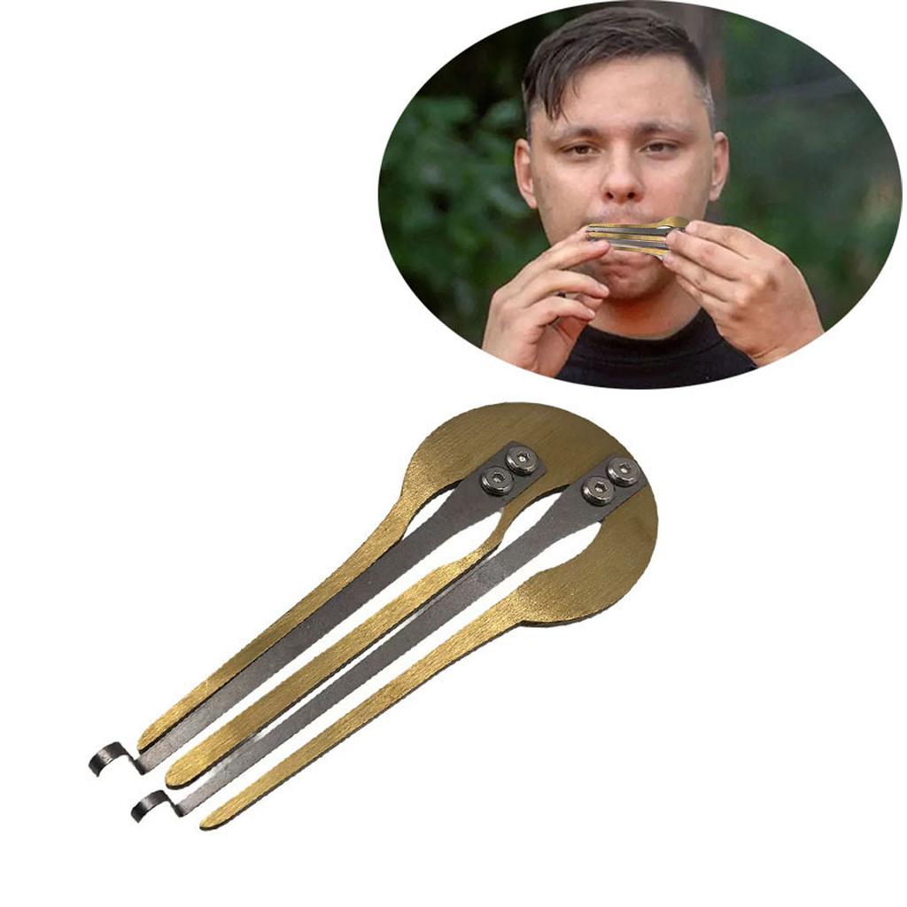 Scacciapensieri Strumento Musicale per Bocca Portatile Tradizionale Folk Scacciapensieri Facile da Imparare Ance in Metallo Ottone per Musica Etnica