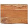 VidaXL Dessus de table 80x60x2,5 cm rectangulaire bois massif acacia, dessus de table rectangulaire, dessus de table à 370620