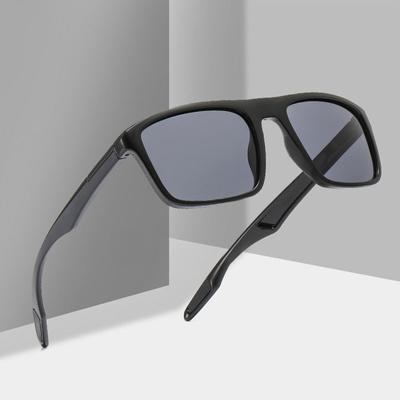 Lunettes de soleil polarisées carrées pour homme et femme, style sport, vintage, unisexe, UV400