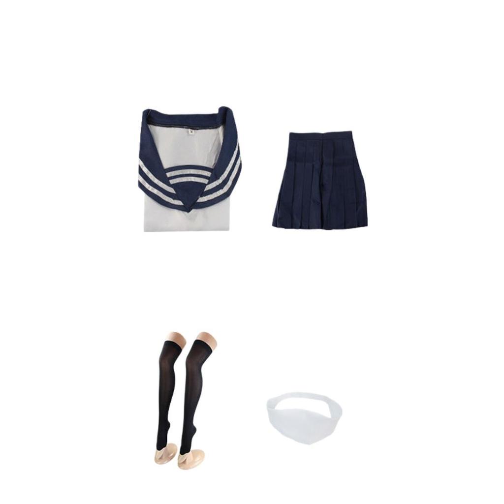 Amanai Riko Cosplay Costume Wig Anime JJK Jk Sailor Uniform