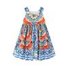 2025 Girls' Floral Cake Skirt Sleeveless Summer Dress - European & American Style