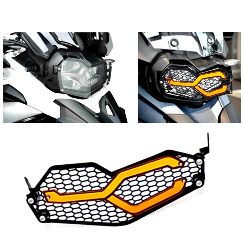 Motorcycle Headlight Guard Fit For F750GS F850GS 18-20 Front Light Headlamp Grille Guard Cover Protector Aluminum