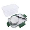 Salad Container with Dressing Compartment ABS Reusable Leakproof Portable Salad Lunch Box Food Storage Container for School  