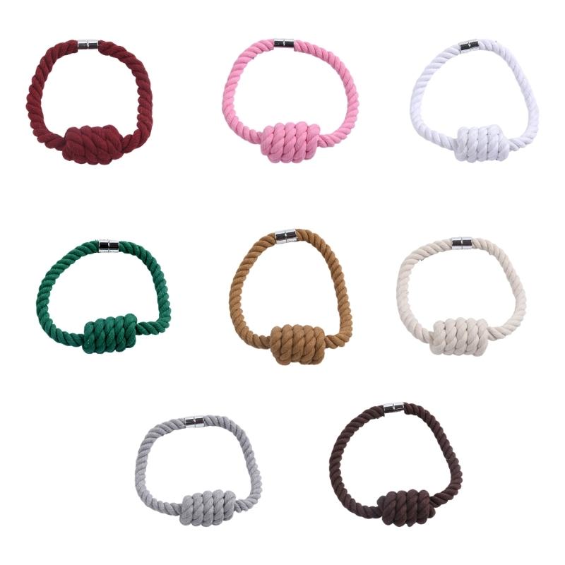 2pcs Decorative Curtain Clasps Holdbacks Strong Magnetic Dustproof Drapery Ties Modern Nordic Designing