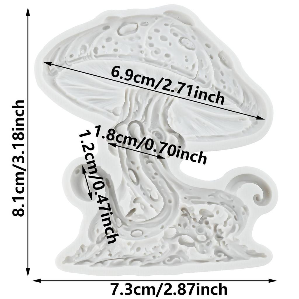 Mushroom Silicone Molds Mushroom Fondant Mold Cake Decorating Tools Cupcake Topper Candy Chocolate Gumpaste Mold