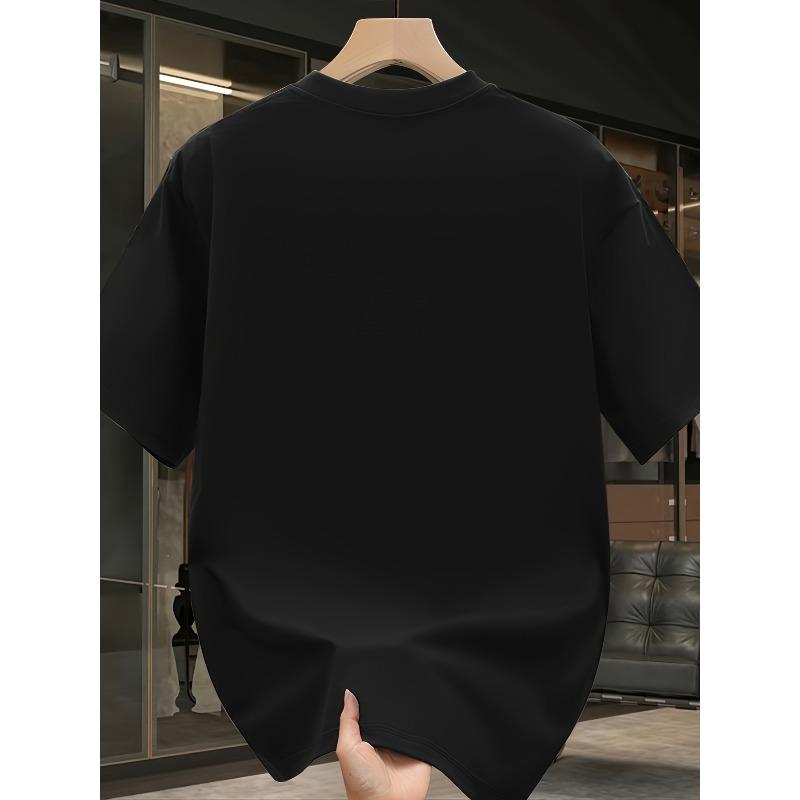 Men'S Summer New Casual Oversized Graphic Short-Sleeve T-Shirt, Perfect for Versatile Styling