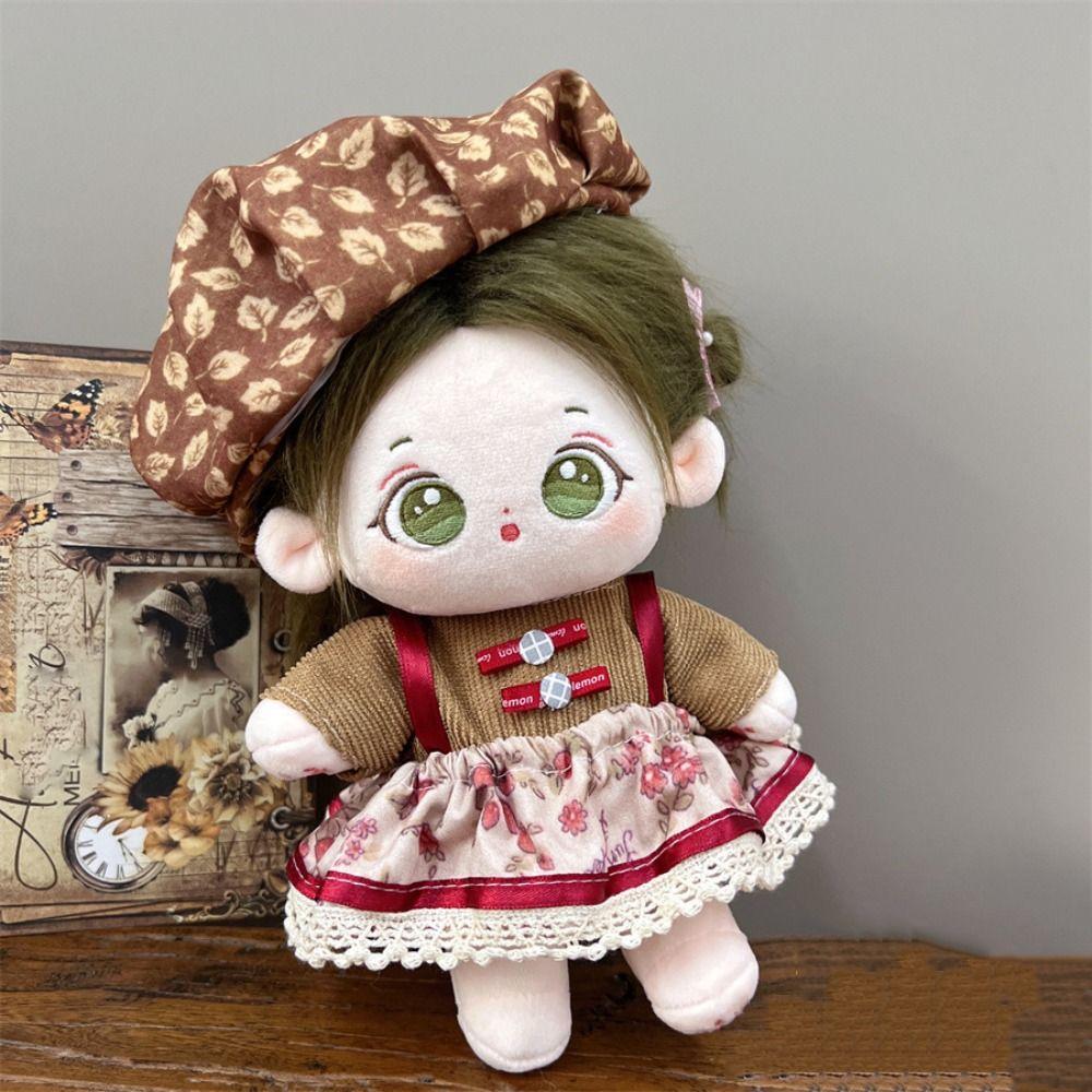 Princess Skirt 20cm Cotton Doll Dress Academic Style Plush Doll Clothes Doll Accessories
