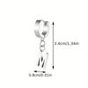 Simple Style Letter M Pendant Drop Earrings For Women Man Party Dress Matching Jewelry Alphabet Earring Gifts