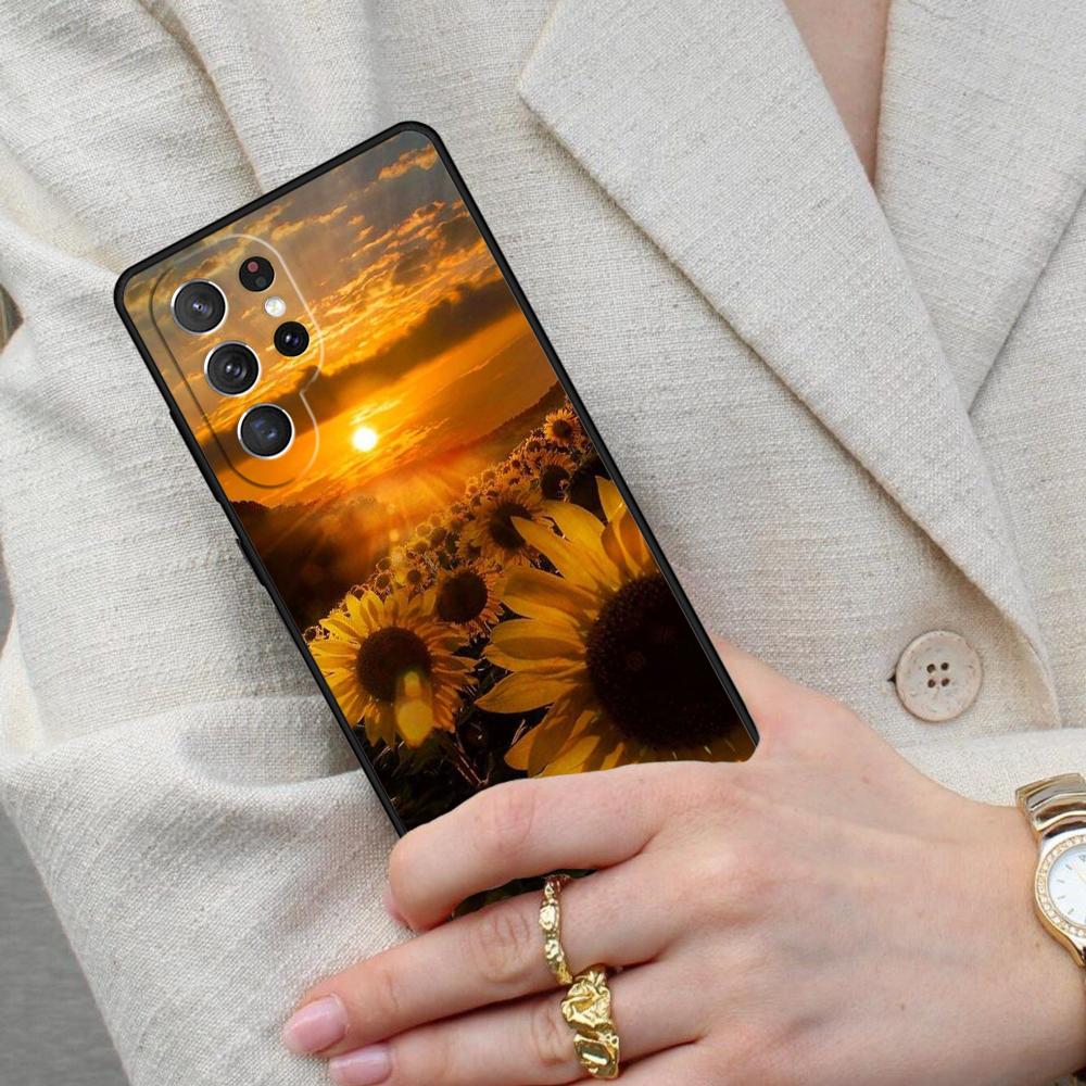 beautiful flower of sunflower flower Cell Phone Case for Samsung Galaxy S26 Ultra S25 S24 S23 S22 S21 S20 Note10 Cover