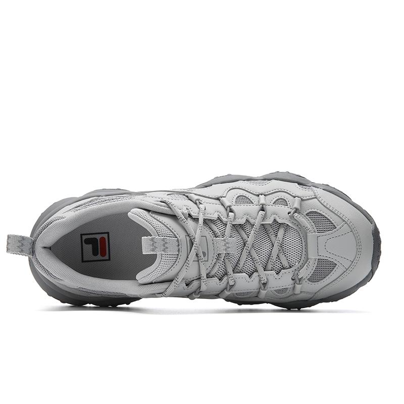 FILA FLUID 7 Cushioning Abrasion Resistant Breathable Coverage Lightweight Low top Chunky Sneakers Men's Gray F12M612125FVA