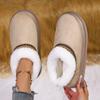 Autumn and Winter Lace Ethnic Style Fashionable Cotton Bags and Couple's Warm Cotton Slippers for Indoor and Outdoor Use