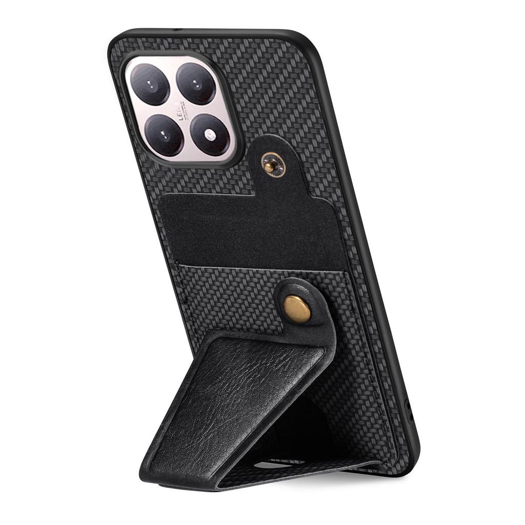For Xiaomi 15T K-Shaped Kickstand Case Leather Phone Back Cover