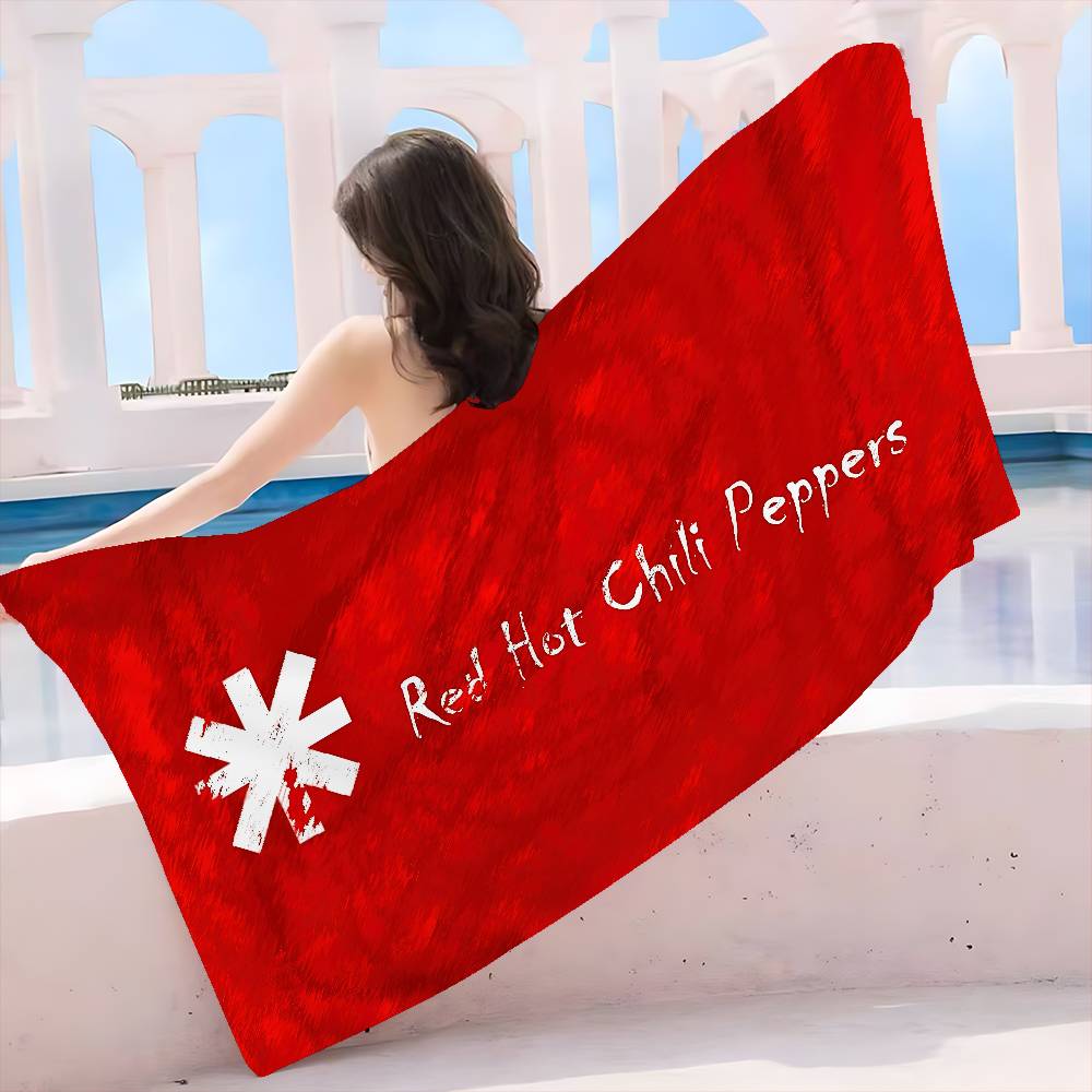 Classic Rock Band Red Hot Chili Peppers Microfiber Blanket Quick Drying Beach Towels Oversized Printing Super Pool Towel