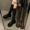 Thick-soled Boots Women's Autumn and Winter New Retro But Knee-thin High Knight Boots