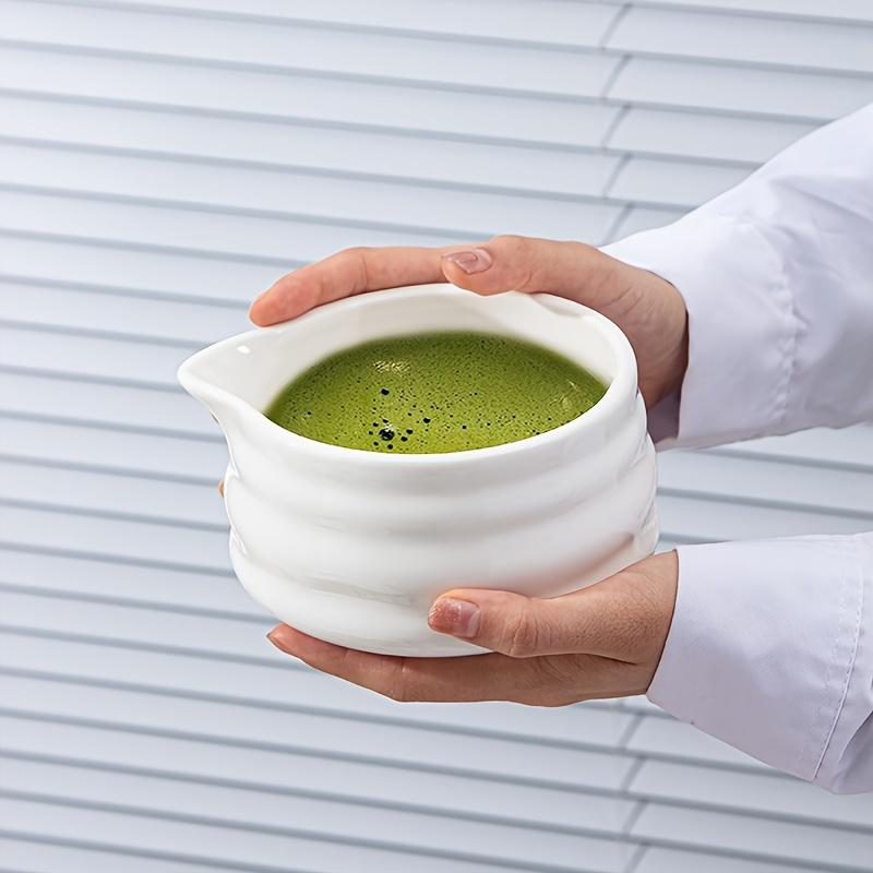 1 sada Japonská Matcha Sada, Biela Ústa s Matcha Misou a Matcha Metličkou Sada Čajová Sada, Darček pre Milovníkov Matcha